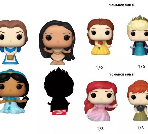Alternative view of Funko – Disney Princess – Bitty Pop 4 Pack 2.5cm – Belle