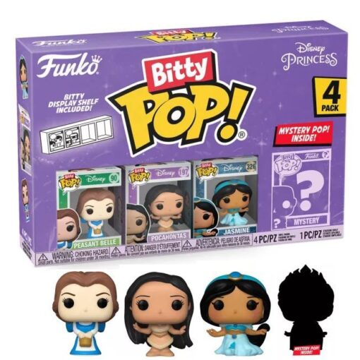 Funko – Disney Princess – Bitty Pop 4 Pack 2.5cm – Belle