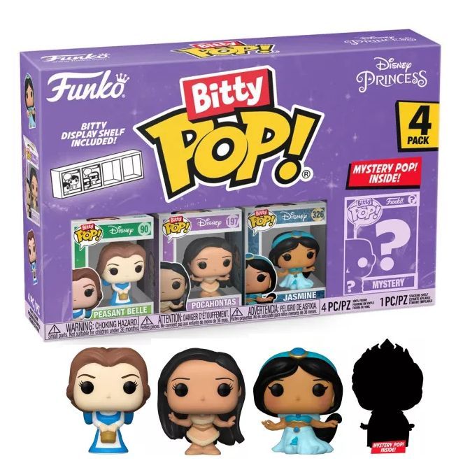 Funko – Disney Princess – Bitty Pop 4 Pack 2.5cm – Belle