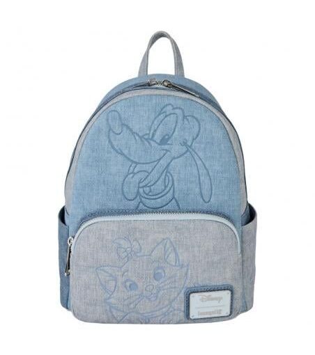 Loungefly – Disney – Mini Backpack – Dogs and Cats Faux Denim *Coming Soon
