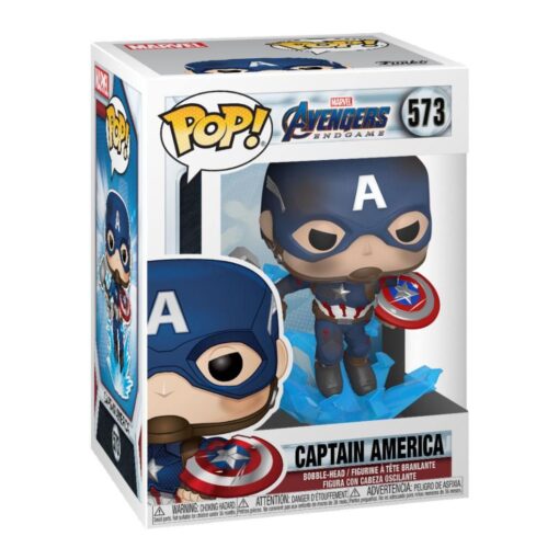 Funko – Movies – Avengers: Endgame – Captain America w/Broken Shield & Mjölnir – POP! N°573