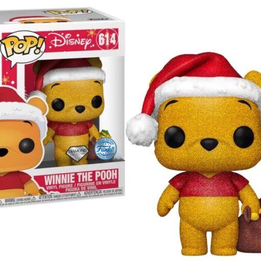 Funko – Winnie the Pooh – Winnie the Pooh (Holiday) [Diamond Glitter] – POP! N°614