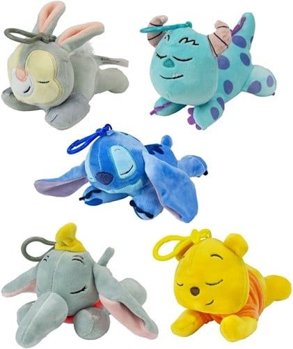 Disney – Snuglets – Pluche Bagclip – Mix Assorti – 12 cm