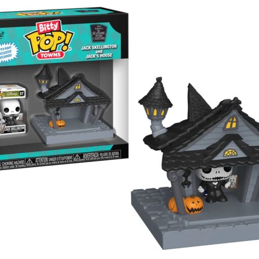 Funko – The Nightmare Before Christmas – Jack Skellington & Jack’s House – Bitty Pop! Town