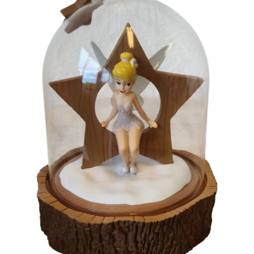 Disneyland Parijs – Tinkerbell – Zittend in Houten Ster – Stolp Ornament