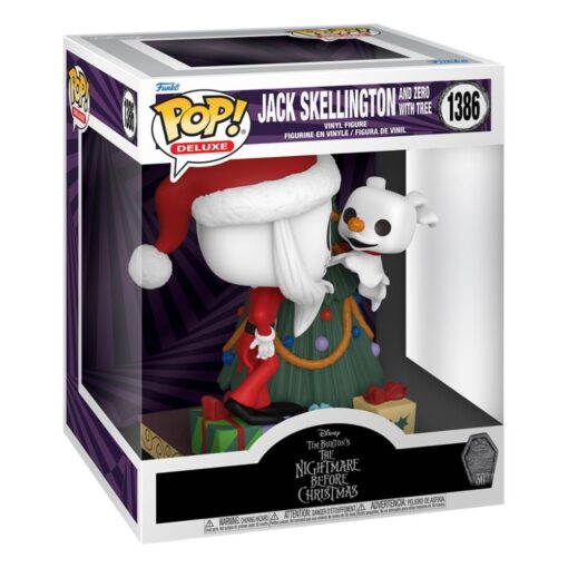Alternative view of Funko – The Nightmare Before Christmas – 30th POP! Deluxe Vinyl Figure Jack & Zero w/Tree – POP! N°1386