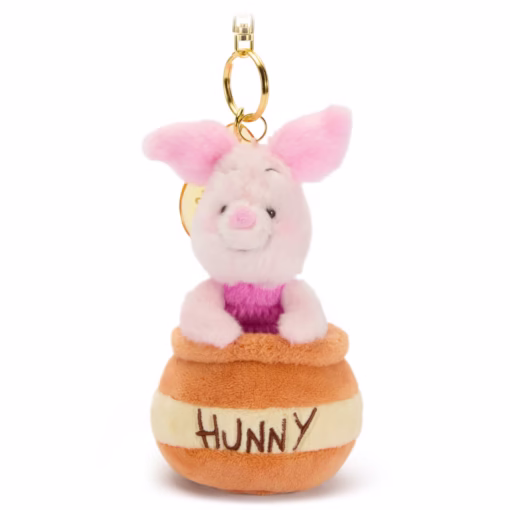 Disney Store Japan – Piglet in Hunny Pot – Soft Toy Keyring – 15cm