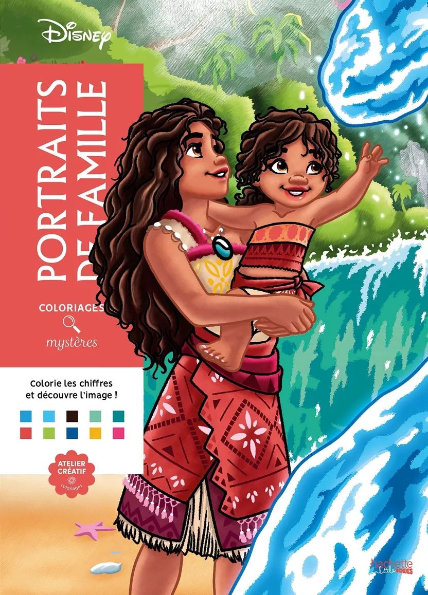Disney Mystery Coloring Pages – Family Portraits