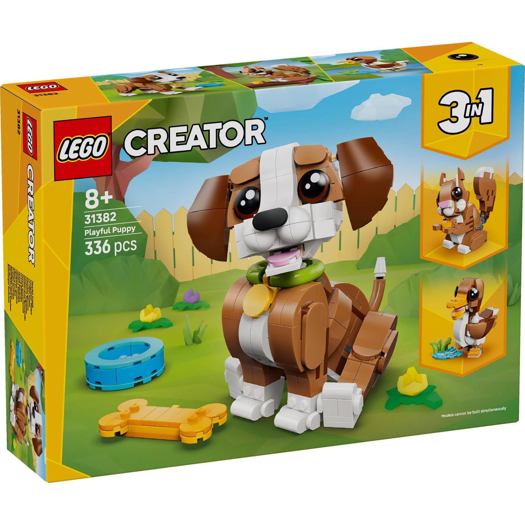 LEGO – Creator 3in1 – Schattige Dieren: Speelse Puppy (31382)