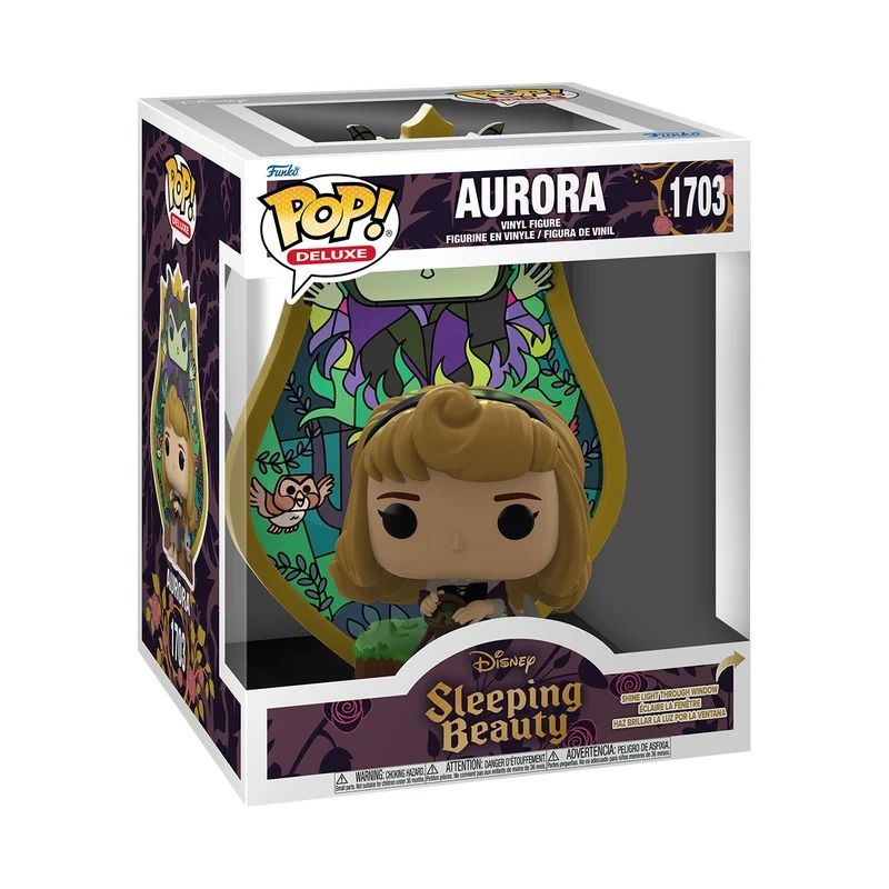 Funko – Sleeping Beauty – Aurora (Stained Glass) – POP! Deluxe N°1703 *doos light beschadigd - Afbeelding 2