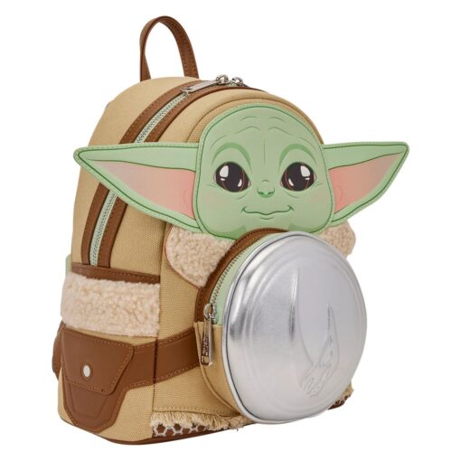 Alternative view of Loungefly – Star Wars The Mandalorian – Grogu & Anzellan – Mini Backpack