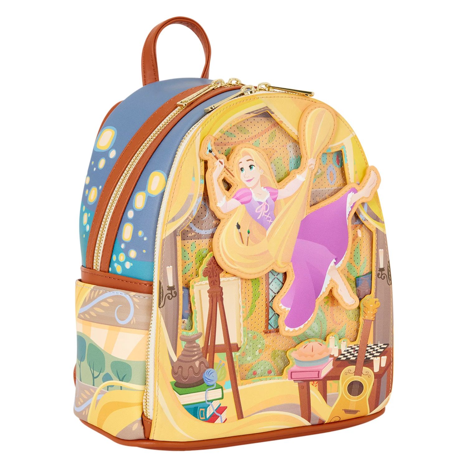 Loungefly – Disney Tangled – Rapunzel Painting – Mini Backpack - Afbeelding 2