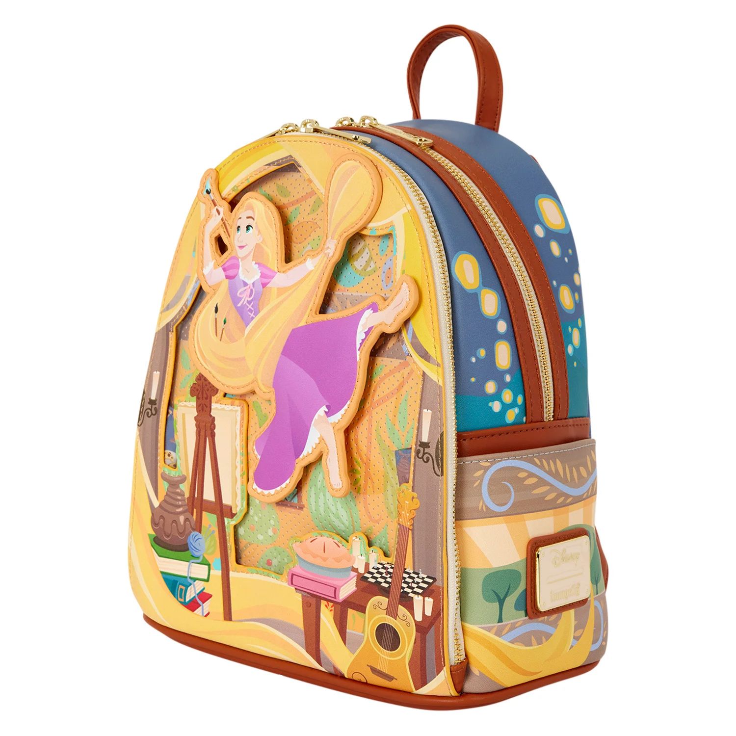 Loungefly – Disney Tangled – Rapunzel Painting – Mini Backpack - Afbeelding 3