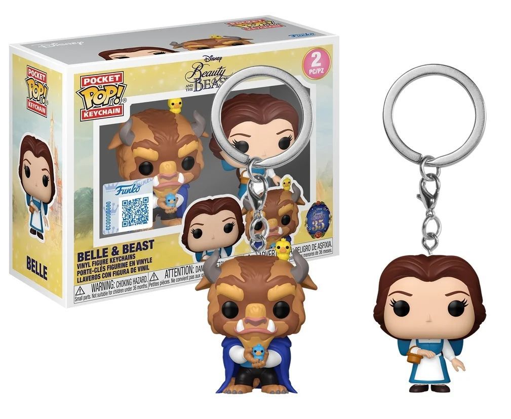 Funko – Beauty and the Beast – Pocket Pop! Keychains 2 Pack