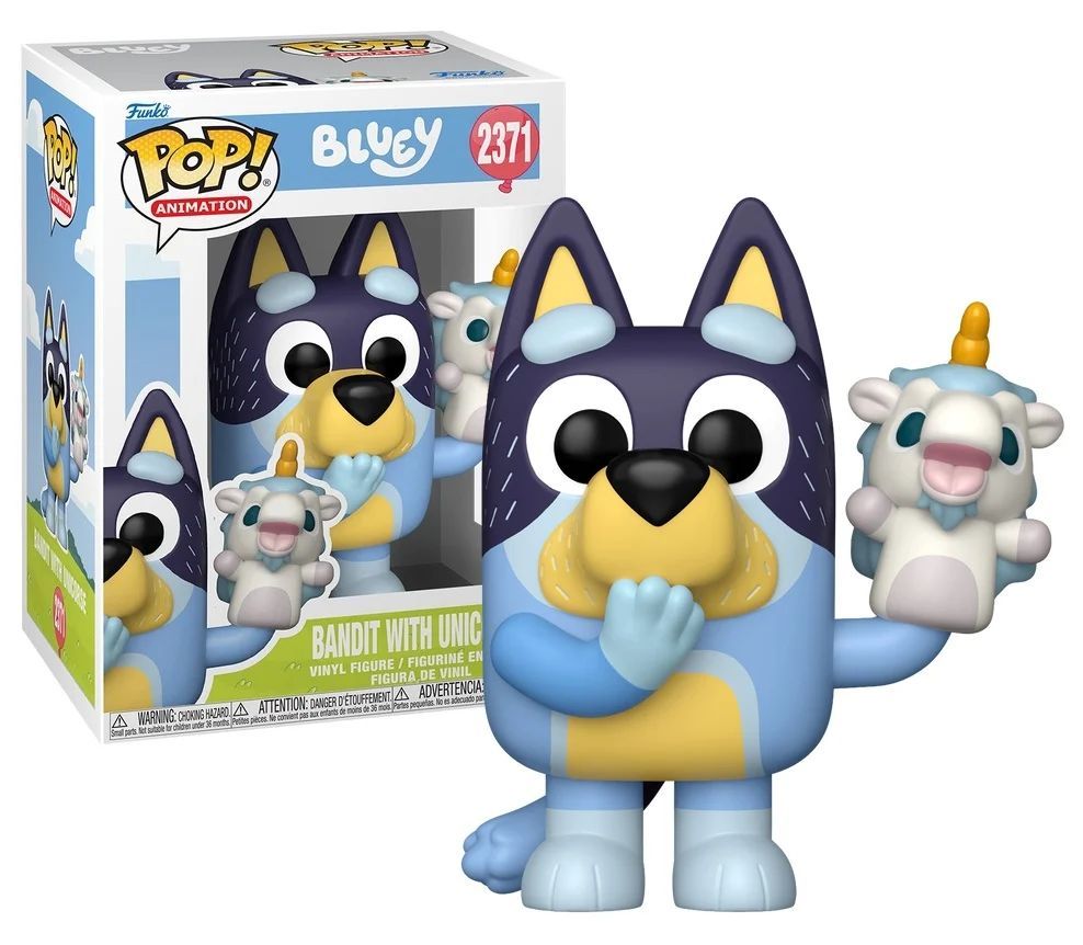 Funko – Bluey – Bandit with Unicourse – POP! Animation N°2371