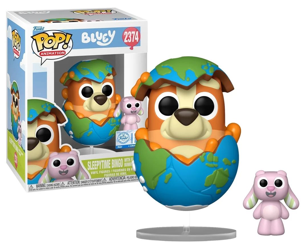 Funko – Bluey – Sleepytime Bingo with Floppy Bunny – POP! Animation N°2374