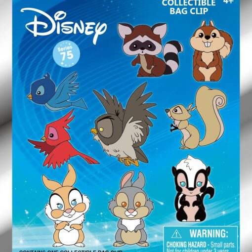 Alternative view of Disney Woodland Characters – 3D Foam Bag Clip – Mystery Bag