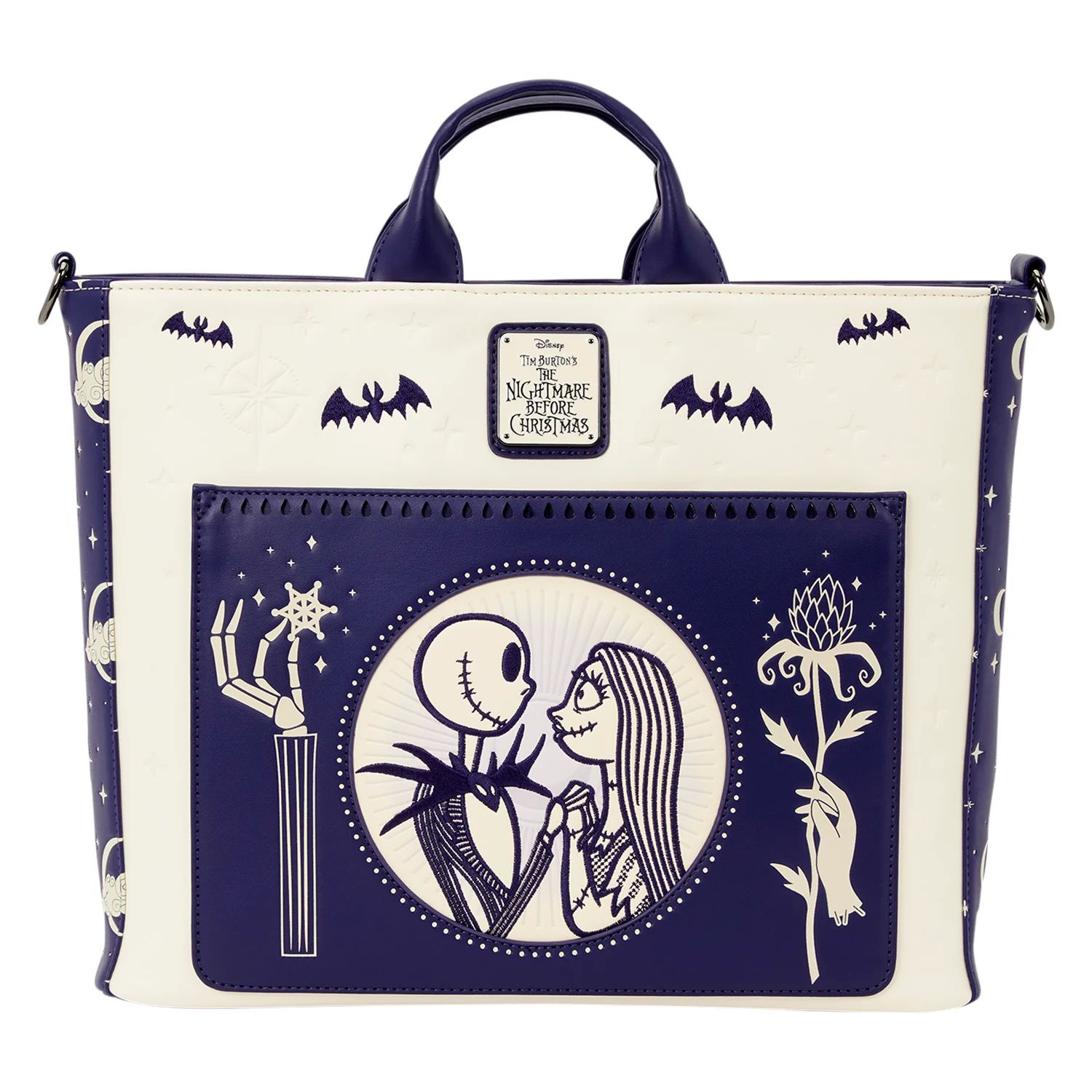 Nightmare Before Christmas by Loungefly Convertible Tote Bag Jack Skellington & Sally
