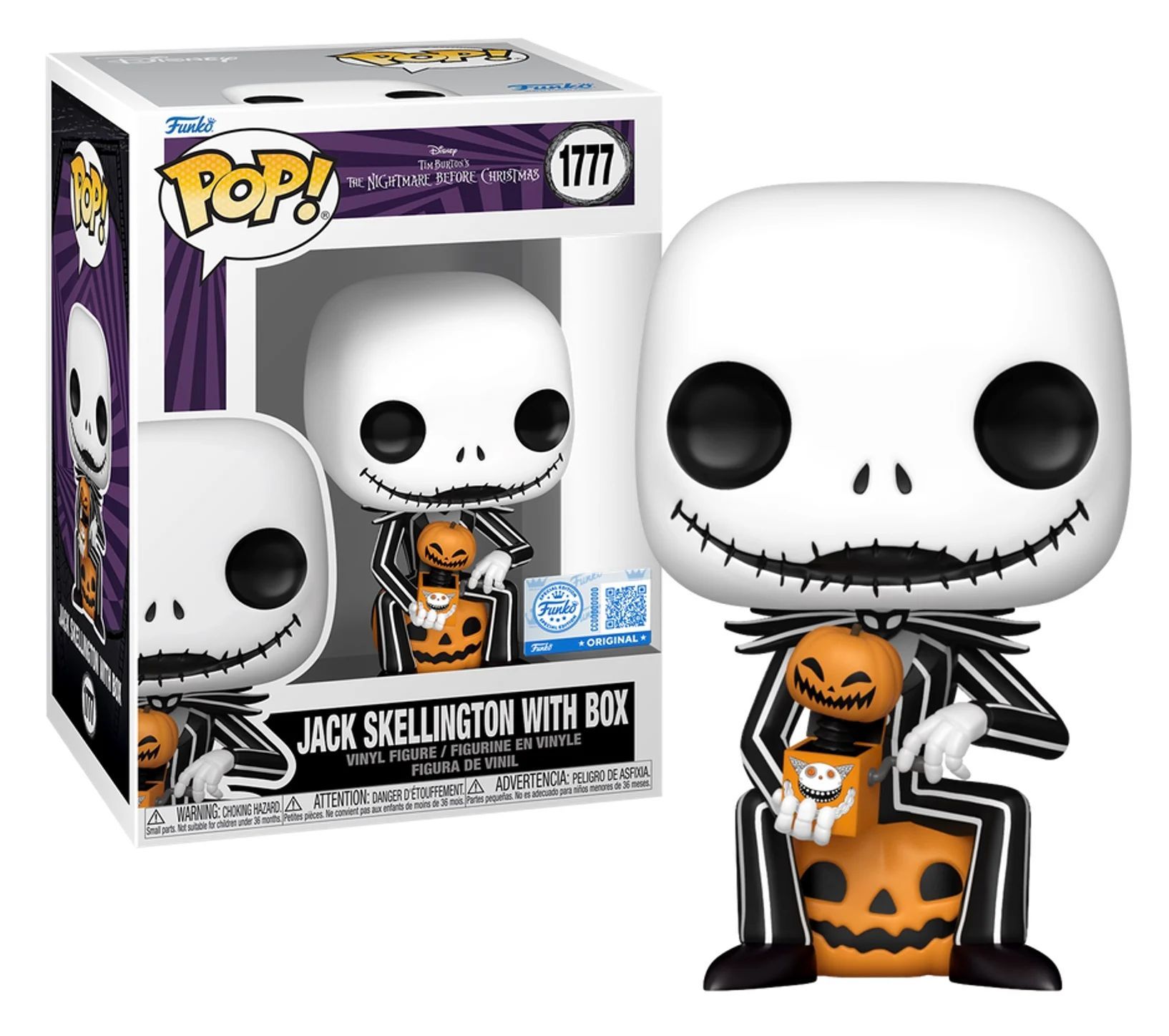 Funko – The Nightmare Before Christmas – Jack with Box – POP! Disney N°1777