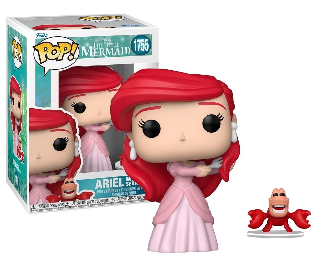 Funko – The Little Mermaid – Ariel with Sebastian – POP! & Buddy N°1755
