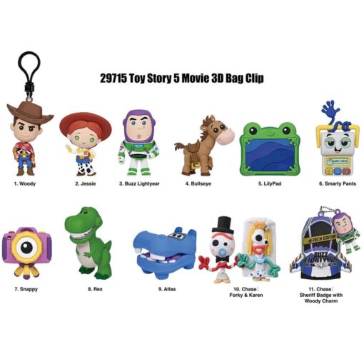 Alternative view of Toy Story 5 Series 1 3D Foam Bag Clip Mystery