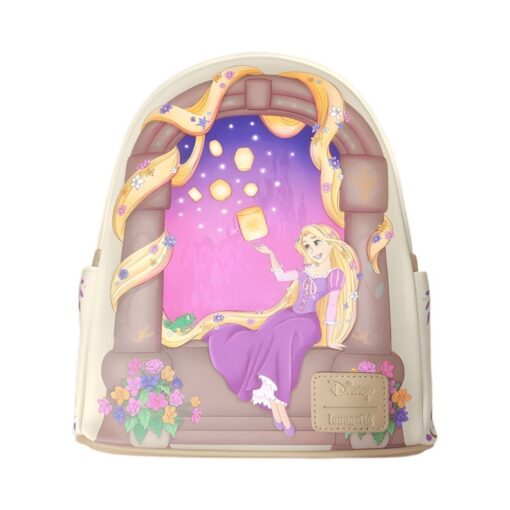 Loungefly Disney Tangled Rapunzel With Lanterns Scene Mini Backpack