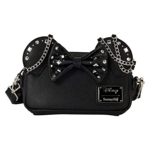 DISNEY - Minnie Mouse "Stud & Chain" - Sling Crossbody Bag Loungefly
