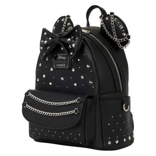 Alternative view of DISNEY - Minnie Mouse "Studs & Chains" - Mini Backpack Loungefly