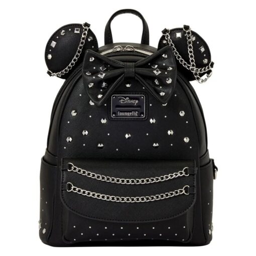 DISNEY - Minnie Mouse "Studs & Chains" - Mini Backpack Loungefly