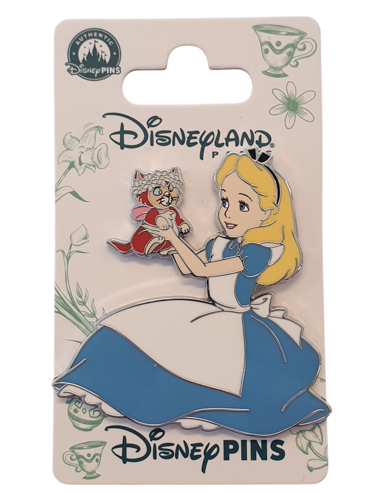 Disneyland Paris – Alice in Wonderland – Alice & Dinah – Collector Pin – DLP Exclusive