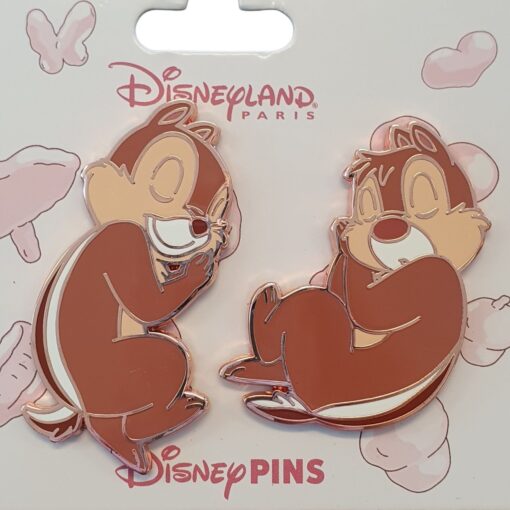 Disneyland Paris – Chip & Dale – Pastel Roze – Collector Pin – DLP Exclusive