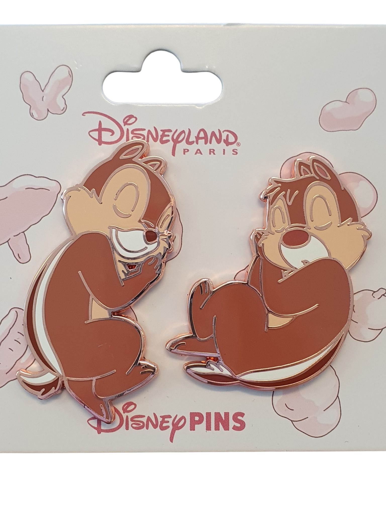 Disneyland Paris – Chip & Dale – Pastel Roze – Collector Pin – DLP Exclusive