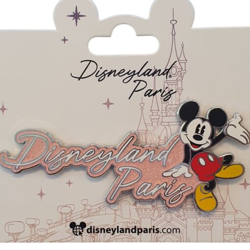 Disneyland Paris – Mickey Mouse – Roze Glitter – Collector Pin – DLP Exclusive