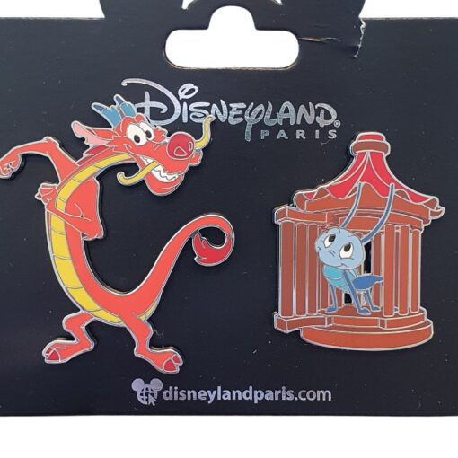Disneyland Paris – Mushu & Cri-Kee – Collector Pin – DLP Exclusive