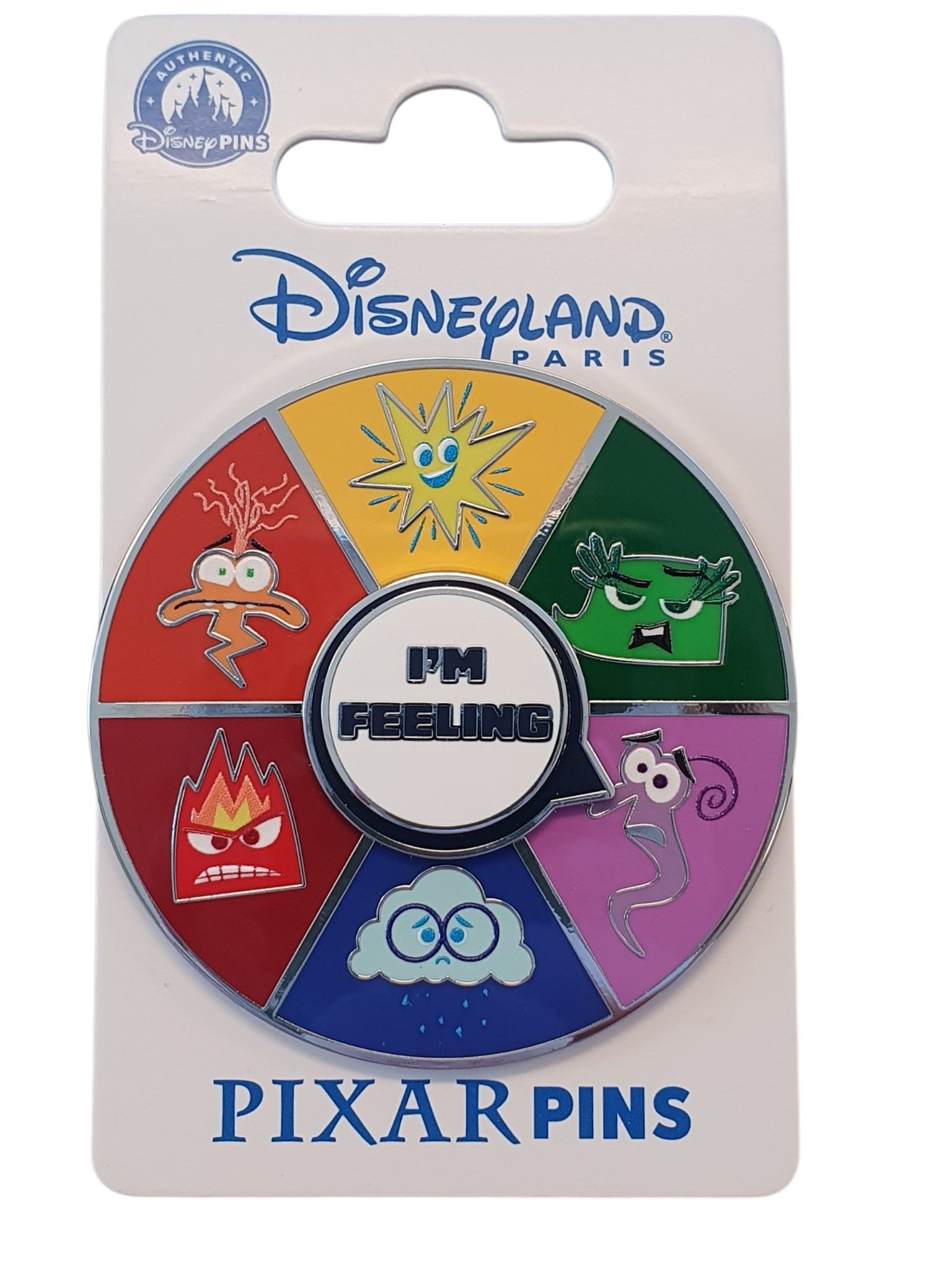 Disneyland Paris – Pixar – Emotions Wheel – Collector Pin – DLP Exclusive
