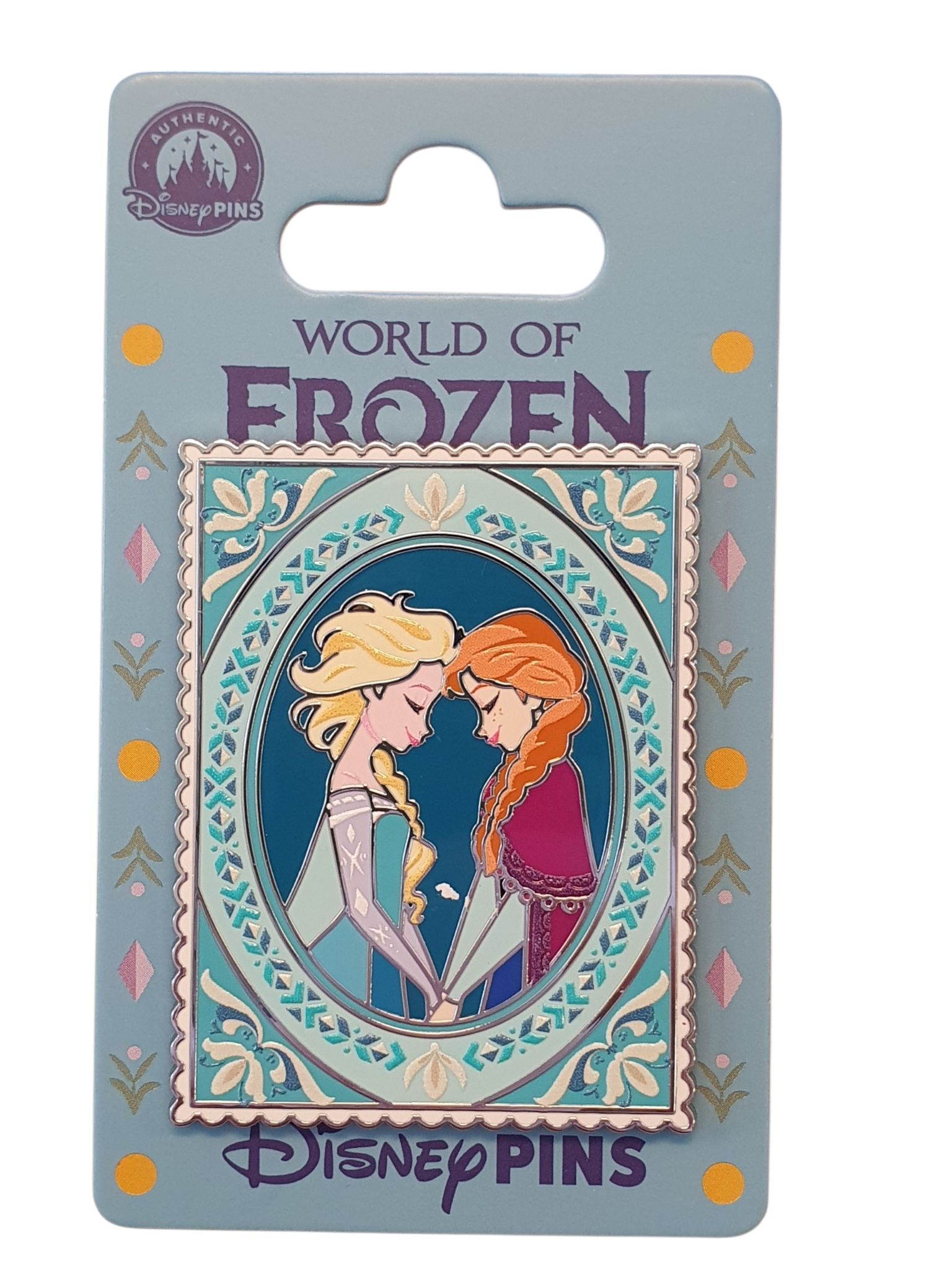 Disneyland Paris – World of Frozen – Anna & Elsa Postzegel – Collector Pin – DLP Exclusive
