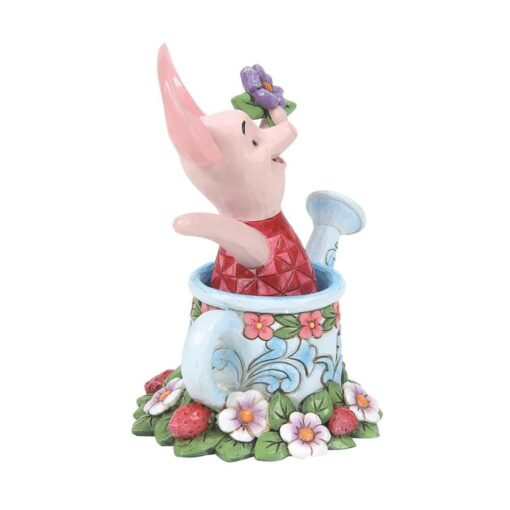 Alternative view of Disney Traditions – Piglet In Watering Can – Figurine