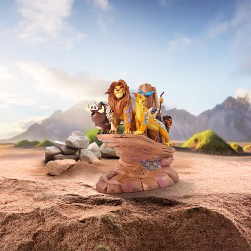 Alternative view of Disney Traditions – The Lion King Carved in Stone – Figurine