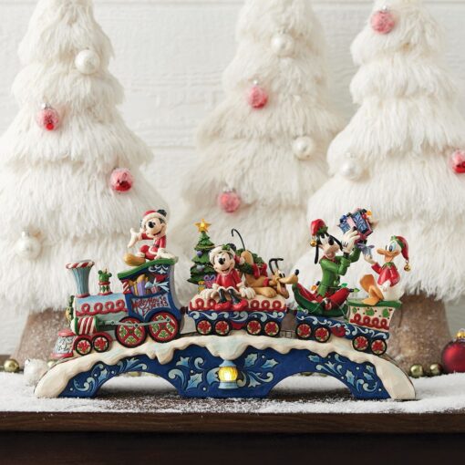 Alternative view of Disney Traditions – Mickey & Friends Train LED – Figurine
