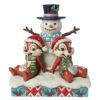 Disney Traditions – Chip & Dale Snowman – Figurine