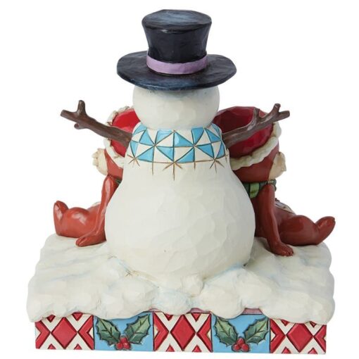 Alternative view of Disney Traditions – Chip & Dale Snowman – Figurine