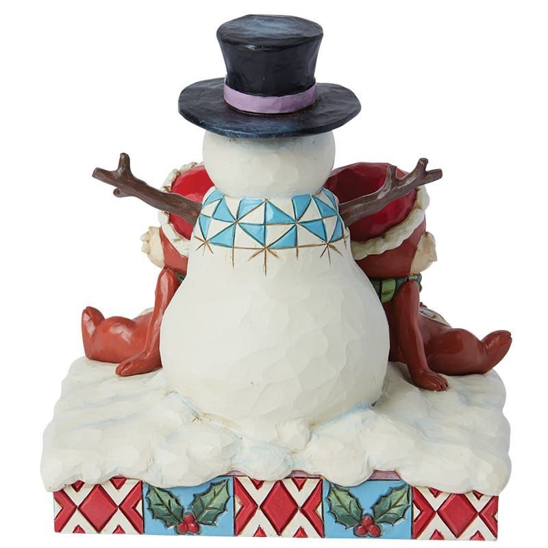 Disney Traditions – Chip & Dale Snowman – Figurine - Afbeelding 2