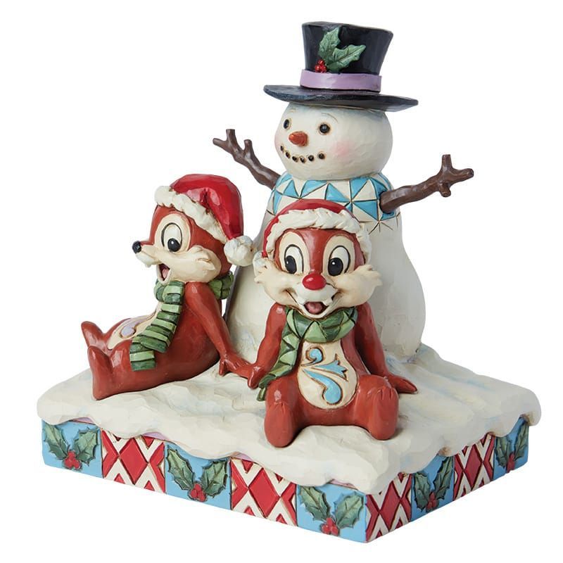Disney Traditions – Chip & Dale Snowman – Figurine - Afbeelding 3