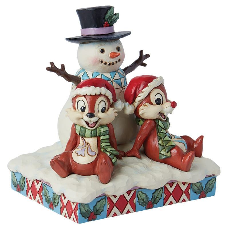 Disney Traditions – Chip & Dale Snowman – Figurine - Afbeelding 4
