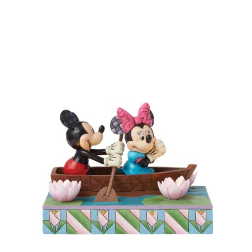 Disney Traditions – Mickey & Minnie LED Love Rowboat – Figurine