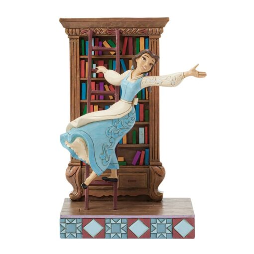 Disney Traditions – Belle on Bookcase – Figurine