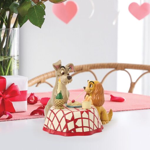 Alternative view of Disney Traditions – Lady & the Tramp Spaghetti – LED Figurine