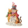 Disney Traditions – Pooh & Friends Hugging Snowman – Figurine - Afbeelding 3