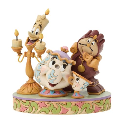 Disney Traditions – Lumiere, Mrs Potts, Cogsworth & Chip – Figurine