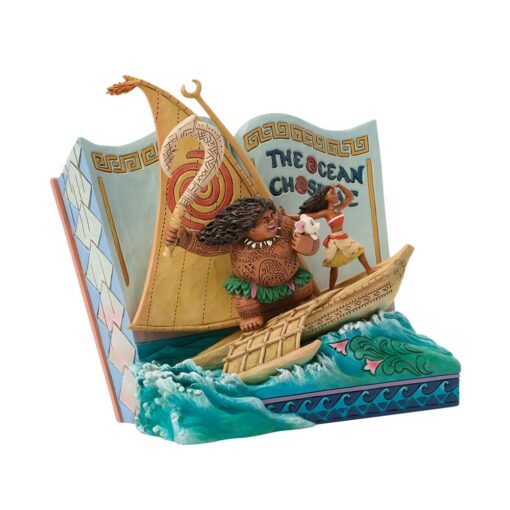 Alternative view of Disney Traditions – Moana Ocean Storybook – Figurine
